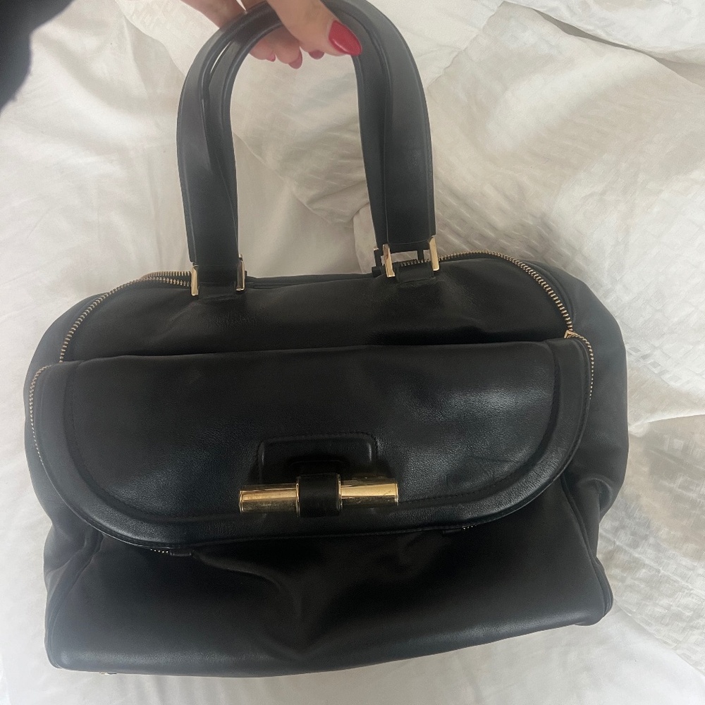 Jimmy Choo Black Leather Bag